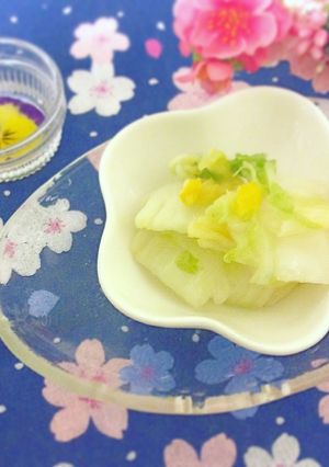 ポリ袋で簡単☆白菜のさっぱりサラダ漬け♬-レシピのメイン写真