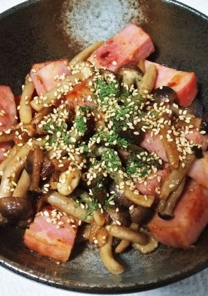 簡単 ベーコンとしめじのマヨ炒め♬.*ﾟ-レシピのメイン写真