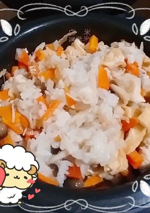 マクロビ☆切り餅のおこわ【出稼ぎメシ】-レシピのメイン写真