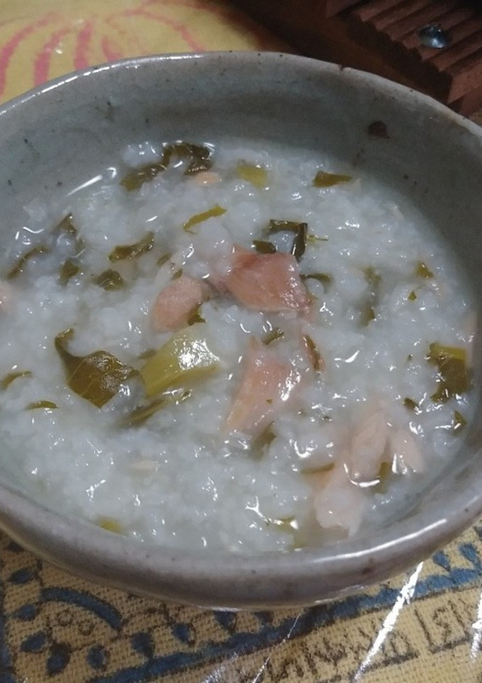 鮭とガブの粥(簡単炊飯器)-レシピのメイン写真