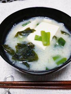 豆乳と白味噌のお味噌汁-レシピのメイン写真