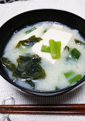 豆乳と白味噌のお味噌汁-レシピのメイン写真