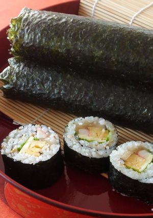 恵方巻に♪干ぴょうと椎茸入り巻き寿司-レシピのメイン写真