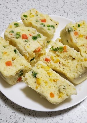 超簡単!ミックスベジタブルチーズ蒸しパン-レシピのメイン写真