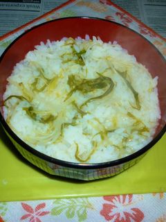 七草粥の日に水菜粥を作る-レシピのメイン写真