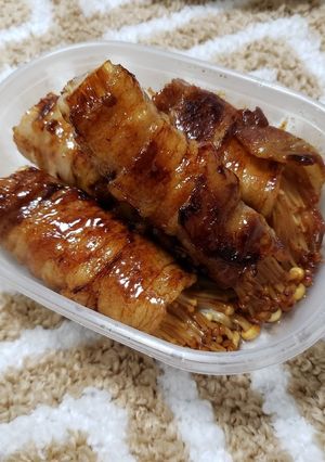 超簡単!材料3つだけえのきの豚バラ巻き-レシピのメイン写真