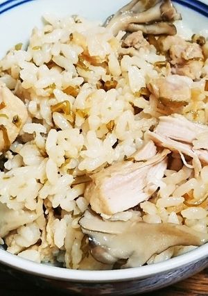 舞茸と昆布の鶏飯-レシピのメイン写真