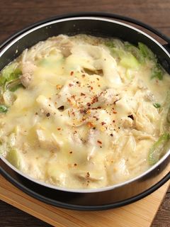 糖質オフ!舞茸のチーズ豆乳鍋-レシピのメイン写真