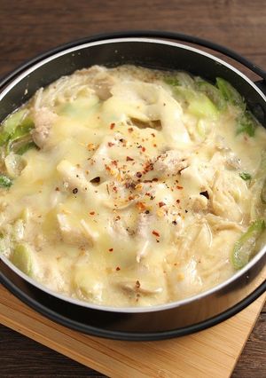 糖質オフ！舞茸のチーズ豆乳鍋-レシピのメイン写真