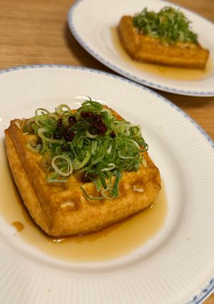 ふわふわっ ワッフルメーカーで焼く厚揚げ-レシピのメイン写真