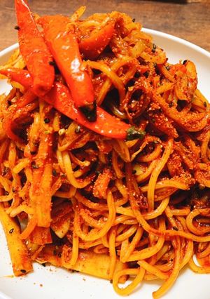 【激辛注意】七つの辛味の激辛焼きそば-レシピのメイン写真