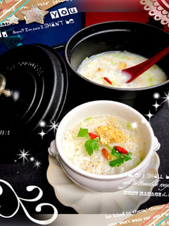 STAUB鍋de中華風〜♡春の七草がゆ♪-レシピのメイン写真
