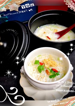 STAUB鍋de中華風〜♡春の七草がゆ♪-レシピのメイン写真