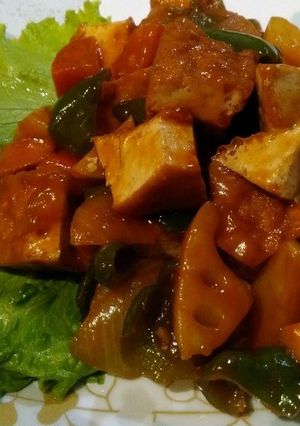 厚揚げの酢豚風♪-レシピのメイン写真
