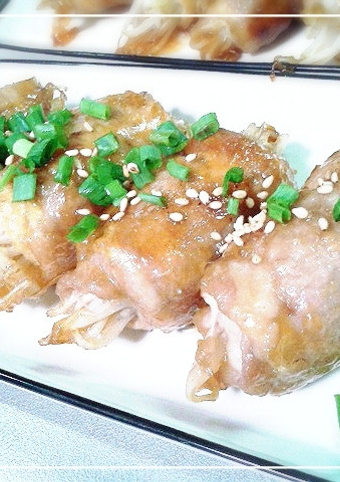 モヤシとお揚げの肉巻き-レシピのメイン写真