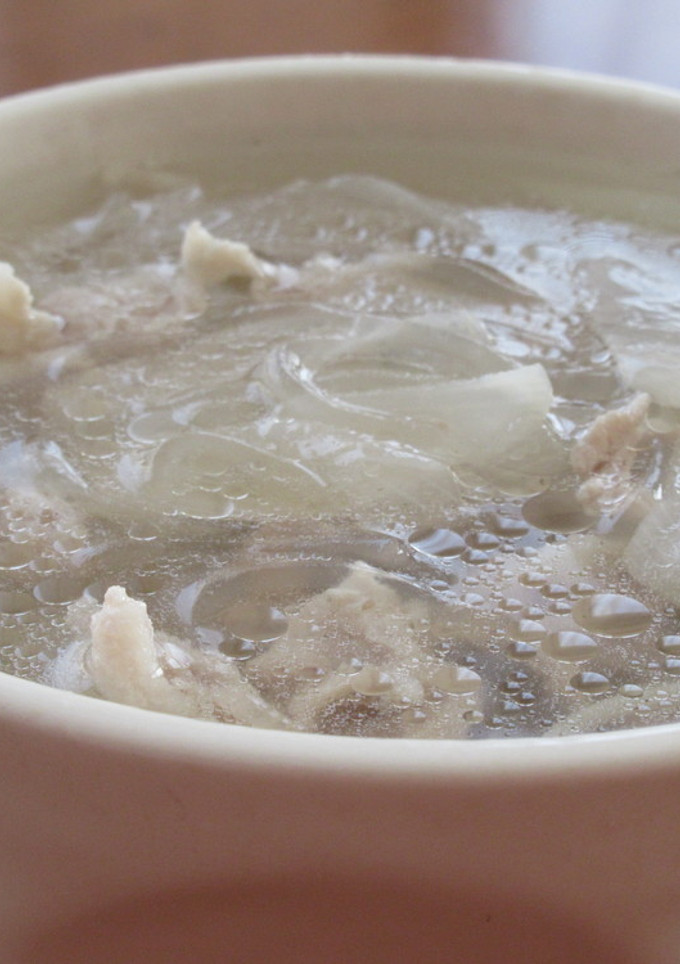 あっさり！豚こま肉と白ねぎの春雨スープ-レシピのメイン写真