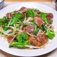 菜の花と鶏レバーの炒めもの