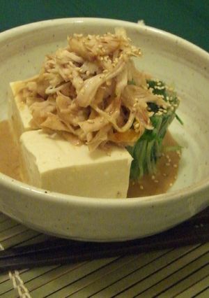 豆腐とささ身のごまドレッシング-レシピのメイン写真