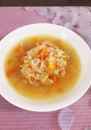 千切りキャベツの野菜スープ-レシピのメイン写真