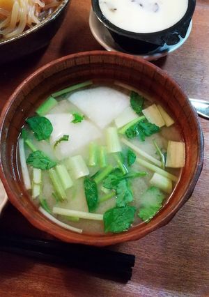 アレンジ七草粥 味噌汁-レシピのメイン写真
