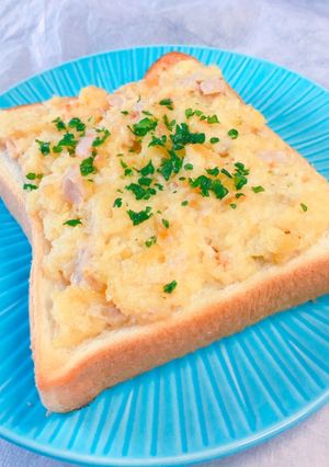サッポロポテトでツナポテトサラダトースト-レシピのメイン写真