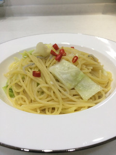 しらすとキャベツのペペロンチーノ風パスタ-レシピのメイン写真