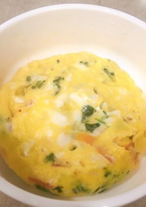 ［離乳食後期〜]レンジで簡単オムレツ-レシピのメイン写真