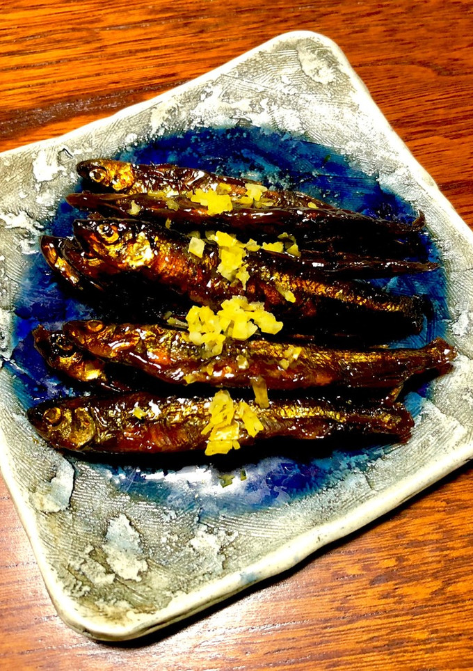 わかさぎの佃煮に柚子をのせて★-レシピのメイン写真