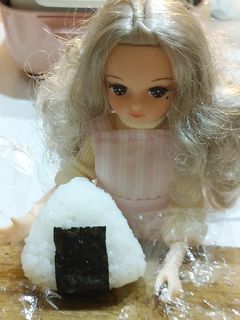 リカちゃん♡小えび佃煮おにぎり(マヨ)-レシピのメイン写真