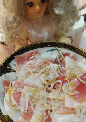 リカちゃん♡かぶと生ハムの市松模様前菜ꕤ-レシピのメイン写真