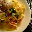 カルボナーラ風 スープパスタ