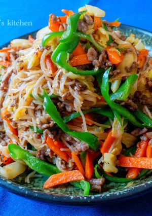 ピーマン克服！時短簡単そうめんチャプチェ-レシピのメイン写真
