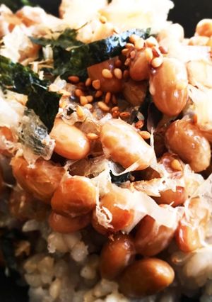 味のりオリーブ納豆ご飯-レシピのメイン写真