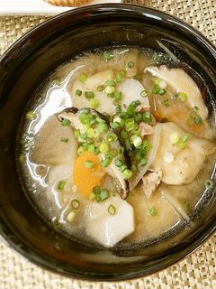 乾しいたけ香るだんご汁-レシピのメイン写真