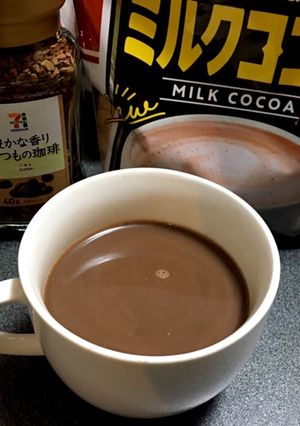 ココアとコーヒー混ぜたの-レシピのメイン写真