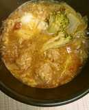 肉団子辛味噌仕立て(焼売のタネ)