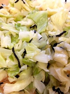 *簡単*さっぱり!キャベツの梅昆布和え*-レシピのメイン写真