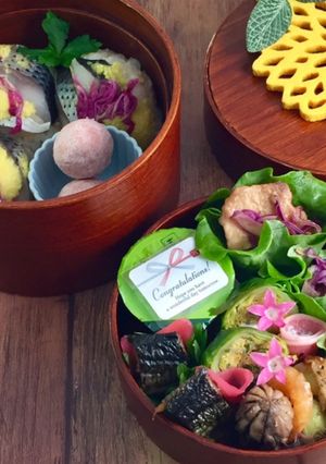 1月7日 こはだ手毬寿司 常備菜 詰め方-レシピのメイン写真
