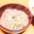煎り玄米の七草粥