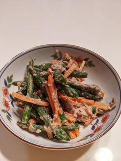簡単*サバ缶とインゲンの和え物-レシピのメイン写真