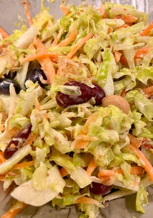 キャベツとお豆の和風コールスロー-レシピのメイン写真