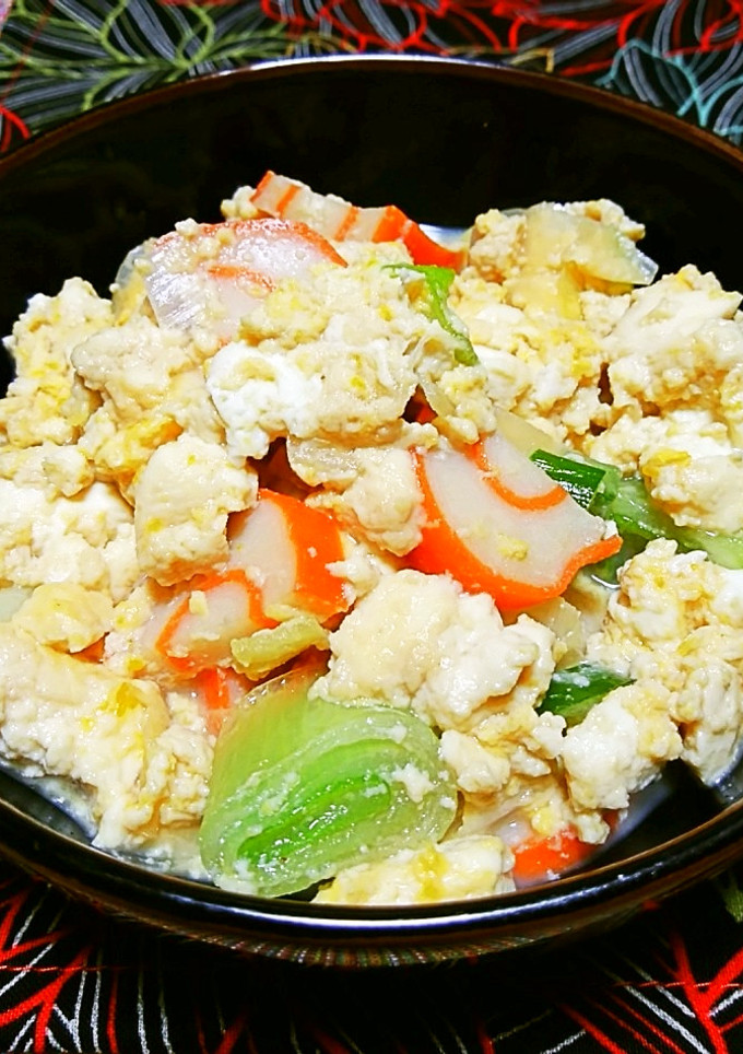 ふっわふわ♡豆腐の卵とじ-レシピのメイン写真