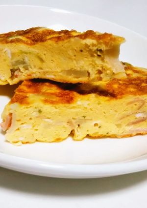 リメイク＊ポテトサラダのオムレツ-レシピのメイン写真