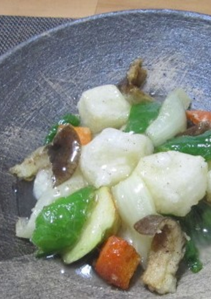 野菜とお餅の揚げだしあんかけ-レシピのメイン写真