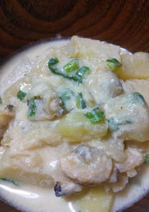 寒い日に食べたくなるクラムチャウダー風-レシピのメイン写真