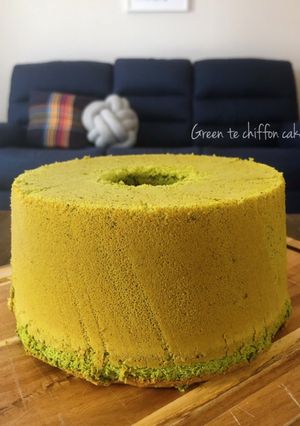 ほろ苦で大人味♡抹茶の酵母シフォンケーキ-レシピのメイン写真