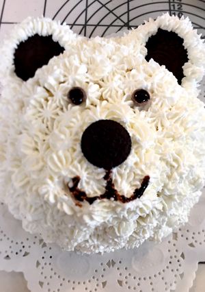 キャラクターケーキ　白くまくん-レシピのメイン写真