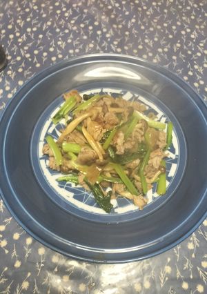 小松菜としめじと豚バラ肉の野菜炒め-レシピのメイン写真