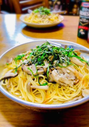 キノコの和風ペペロンチーノ465kcal-レシピのメイン写真