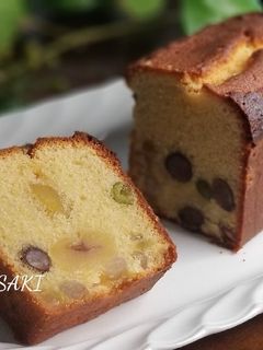 綺麗になれちゃう『栗と甘納豆のケーキ』-レシピのメイン写真